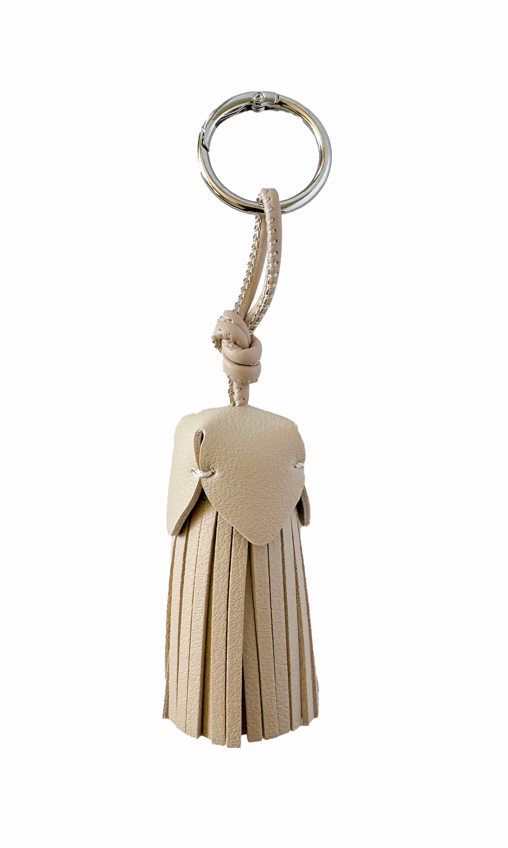 Faux leather tassel pendant