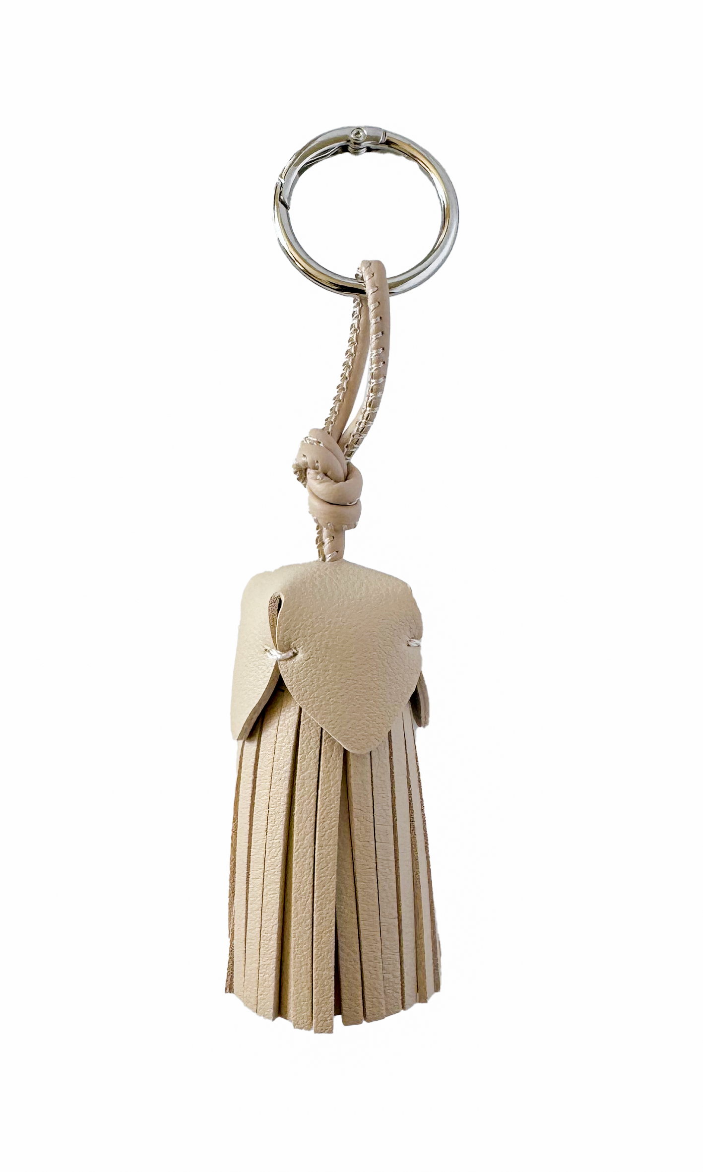 Leather tassel pendant