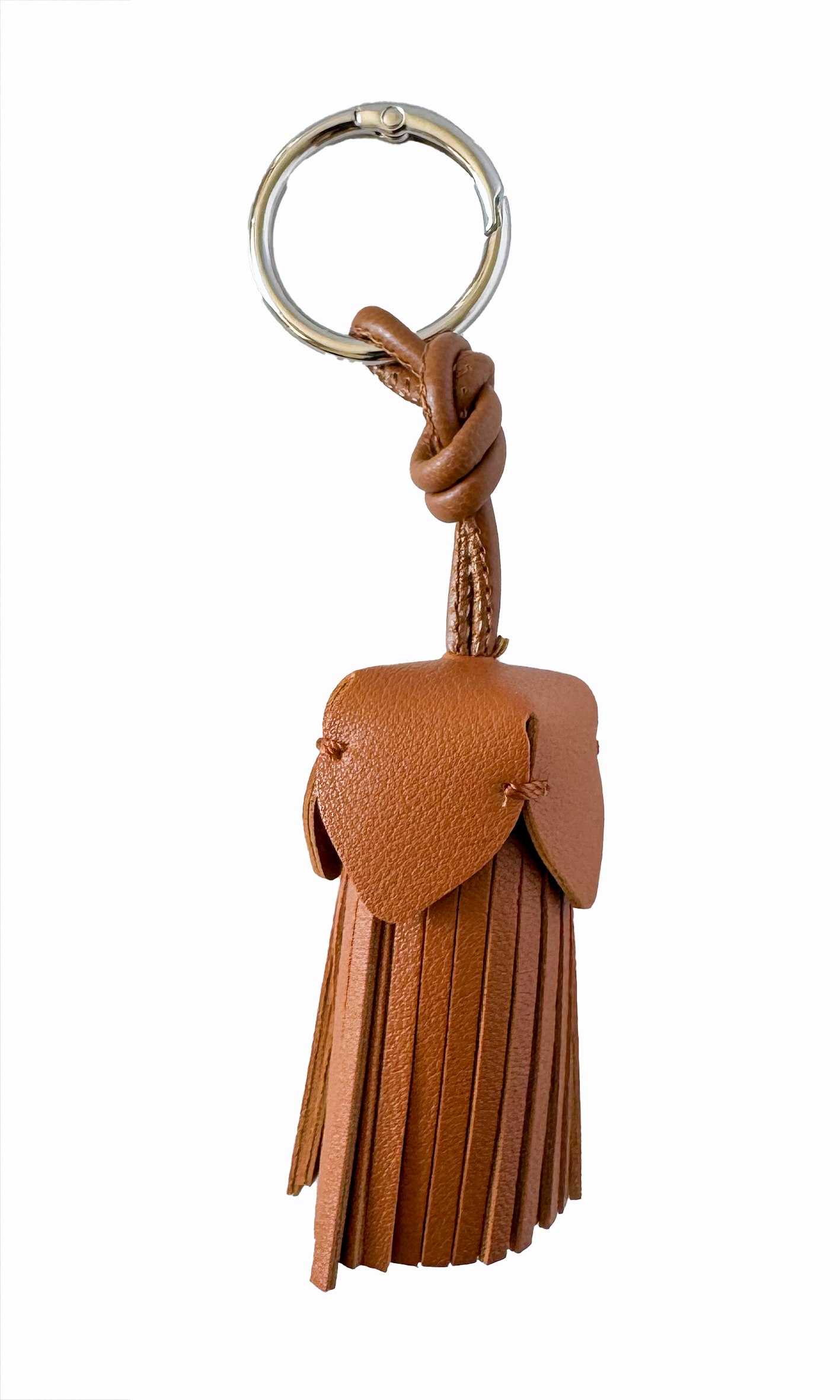 Leather tassel pendant