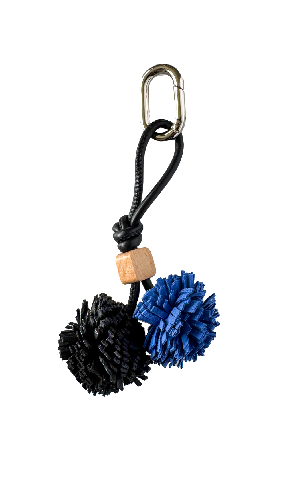Pompom balck & bleu