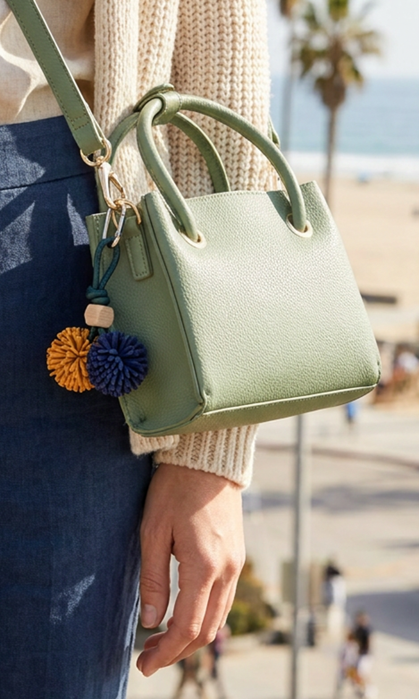 Color block pompoms