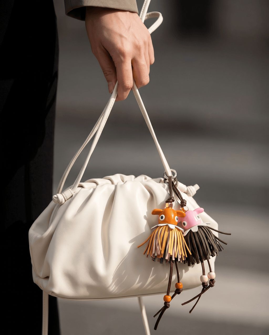 Set of two adorable bag charms - Chilipepperlabel