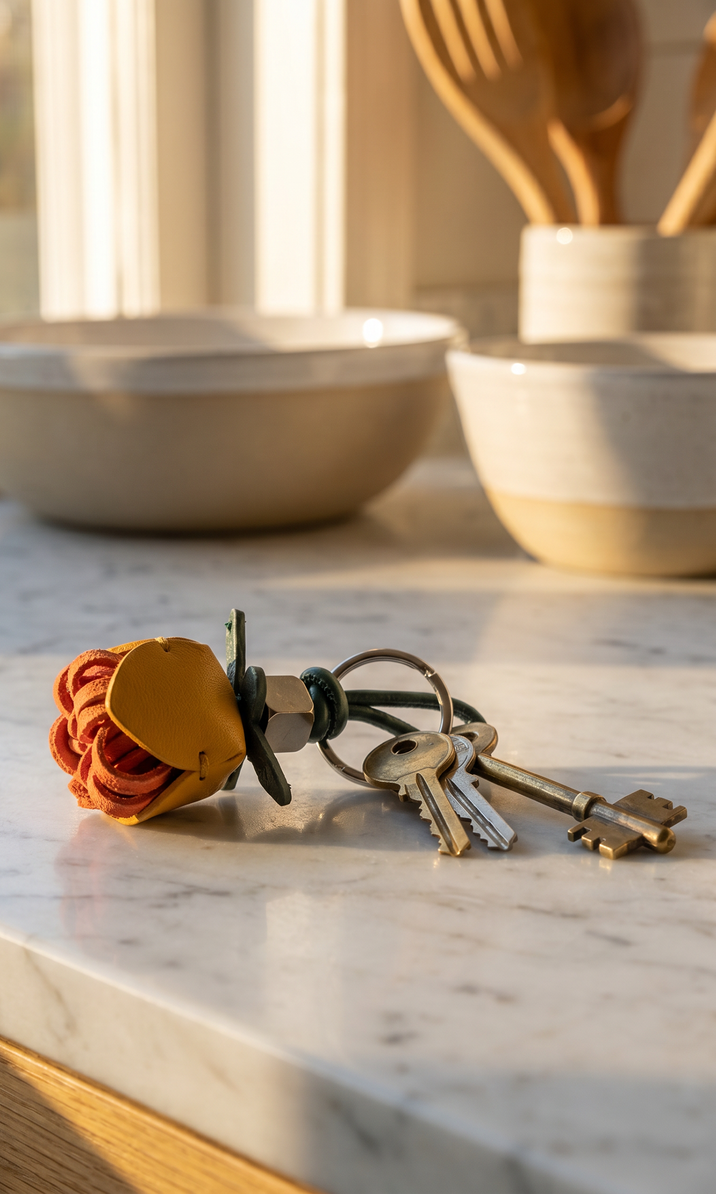Flower Early Spring keychain charm